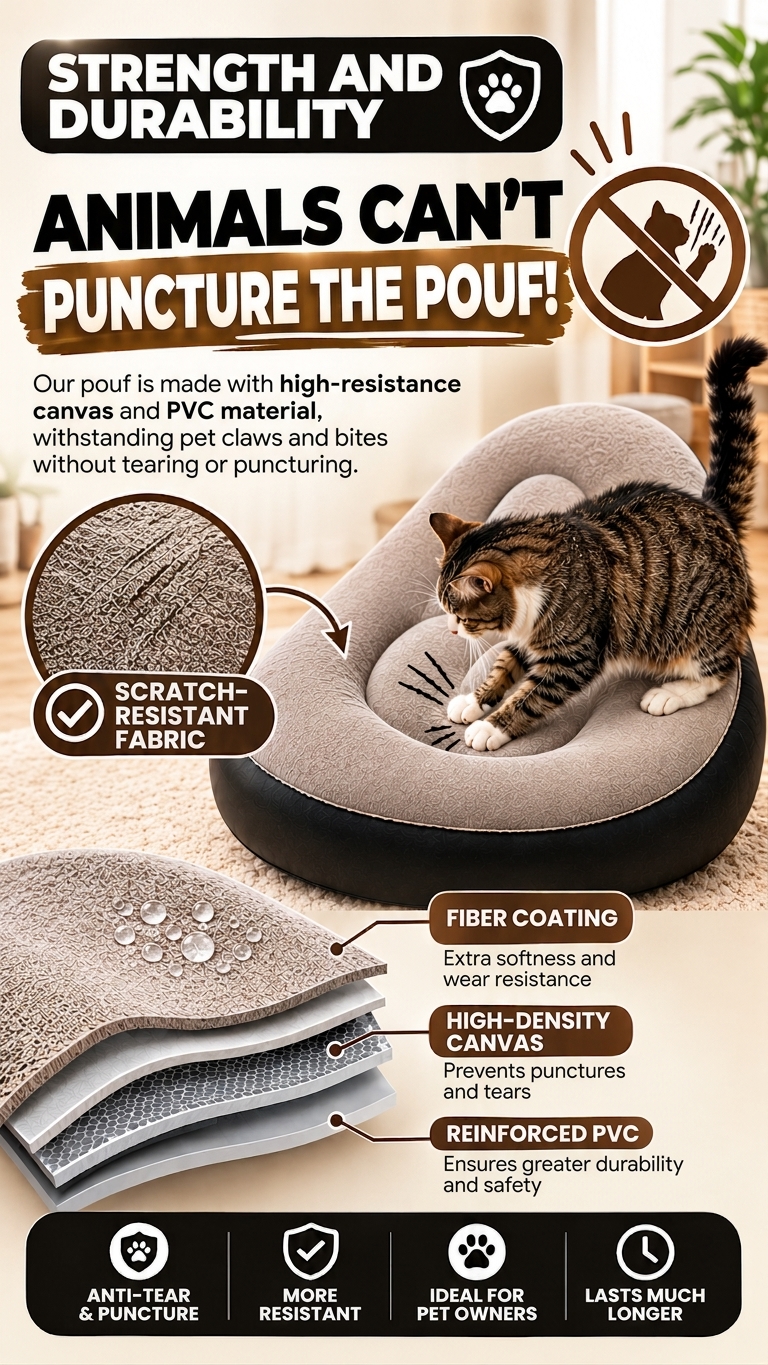 Durable ottoman for happy pets