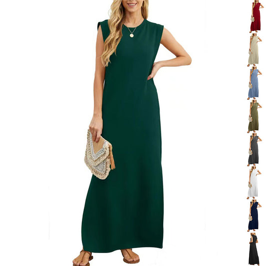 Coastal Sleeveless Pocket Dress